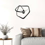 Wallity Amorphous Reloj de Pared Decorativo de Metal Negro